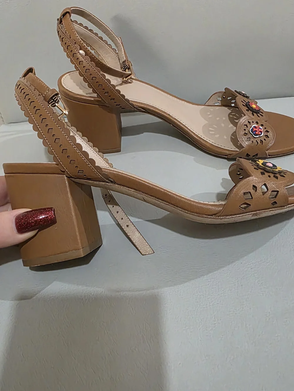 Tory Burch brown leather